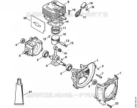 FR 145: Carter, Cylindre pour Stihl FR 145 SEA