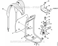 Cadre porteur pour Stihl FR 125 SEA