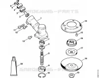 Réducteur FR 125, FR 135 pour Stihl FR 125 SEA