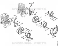 FR 135, 145: Dispositif d'allumage, Embrayage pour Stihl FR 135 SEA