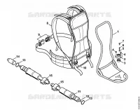 Cadre porteur, Arbre flexible pour Stihl FR 130 T
