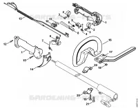Poignée de commande pour Stihl FR 130 T
