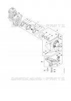 Embrayage, Carter de ventilateur pour Stihl FR 131 T