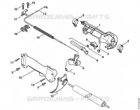Poignée de commande (09.2003) pour Stihl FR 480 C-F (4128)