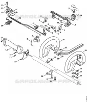 Poignée de commande FR 480 C pour Stihl FR 480 C-F (4128)