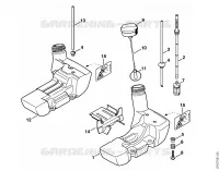 Réservoir d'essence pour Stihl FR 480 C-F (4128)