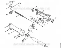 Poignée de commande (09.2003) pour Stihl FR 480 (4128)