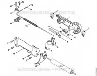 Poignée de commande (09.2003) pour Stihl FR 350
