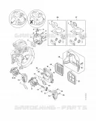 Bride intermédiaire, Filtre à air pour Stihl FR 410 C-E