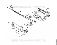 Poignée de commande (18.2015) pour Stihl FR 410 C-E