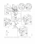 Carter, Cylindre FR 460, FR 480 pour Stihl FR 460 TC-EFM
