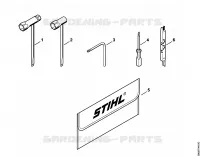 Outils, Accessoires optionnels pour Stihl MS 261-VW