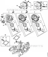 Cylindre, Silencieux pour Stihl MS 261 C-M