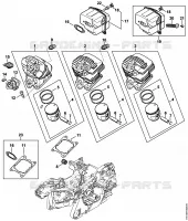 Cylindre, Silencieux pour Stihl MS 261 C-M VW