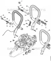 Système AV, Poignée tubulaire pour Stihl MS 261 C-M VW