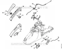 Commande des gaz pour Stihl MS 270 C-B