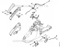 Commande des gaz pour Stihl MS 280