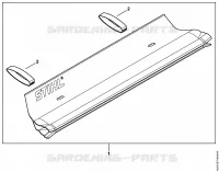 Déflecteur pour Stihl HS 45 2-MIX