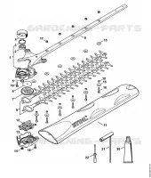 Réducteur, Barre de coupe 450 mm pour Stihl HS 46