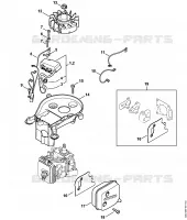 Dispositif d'allumage, Silencieux pour Stihl HS 56 C-E