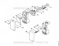 Boîtier de filtre pour Stihl HS 61