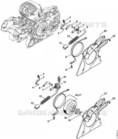 Frein de chaîne pour Stihl MS 291 C-BE