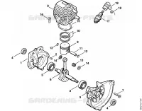 Carter, Cylindre pour Stihl HS 72