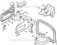 Poignée de commande HS 72 pour Stihl HS 72