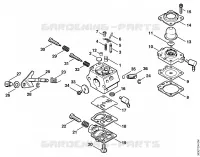 Carburateur WT 264 pour Stihl HS 74