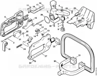 Poignée de commande HS 74 pour Stihl HS 74
