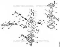 Carburateur WT 264 pour Stihl HS 76