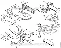 Poignée de commande HS 76 pour Stihl HS 76
