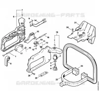 Poignée de commande HS 75 pour Stihl HS 75