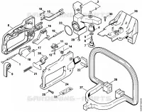 Poignée de commande HS 80 pour Stihl HS 80