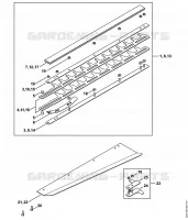 Barre de coupe HS 85 pour Stihl HS 85