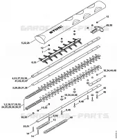 Barre de coupe HS 81 pour Stihl HS 86 T