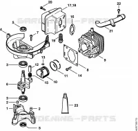 Carter, Cylindre pour Stihl HS 86 T