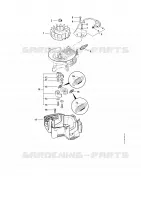 Dispositif d'allumage, Embrayage pour Stihl HS 86 T
