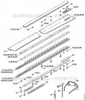 Barre de coupe HS 86 pour Stihl HS 81 R