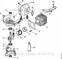 Carter, Cylindre pour Stihl HS 81 R