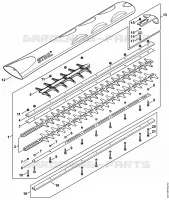 Barre de coupe 750 mm R pour Stihl HS 82 R