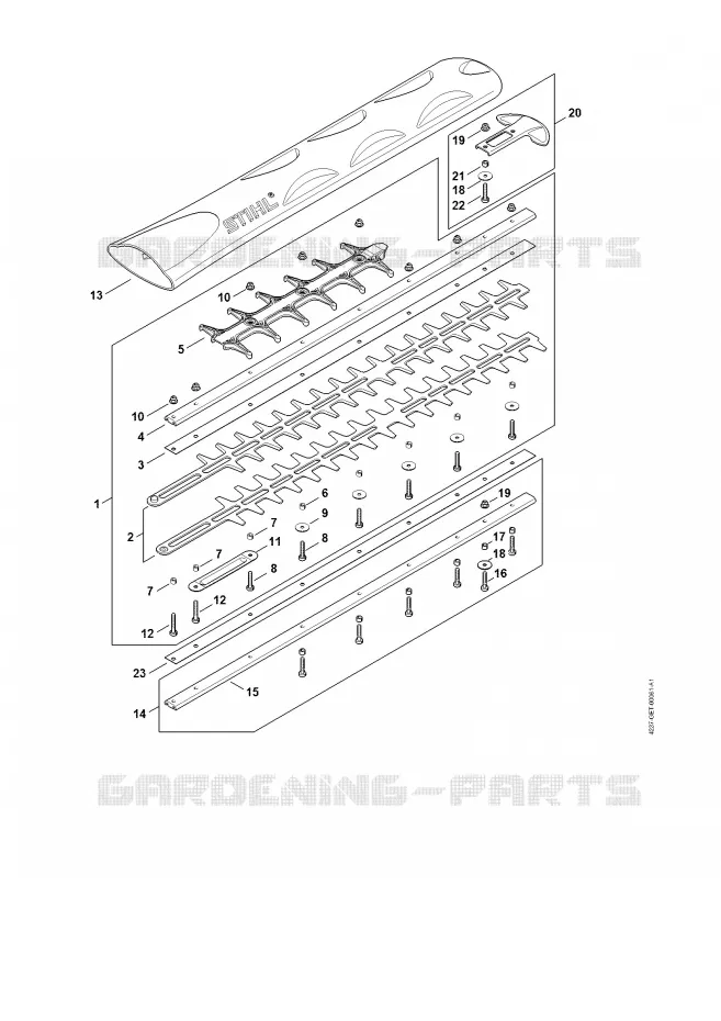 Barre de coupe 600 mm R Stihl Taille-haies Taille-haies Taille-haies thermiques HS 82 R  HS 82 R