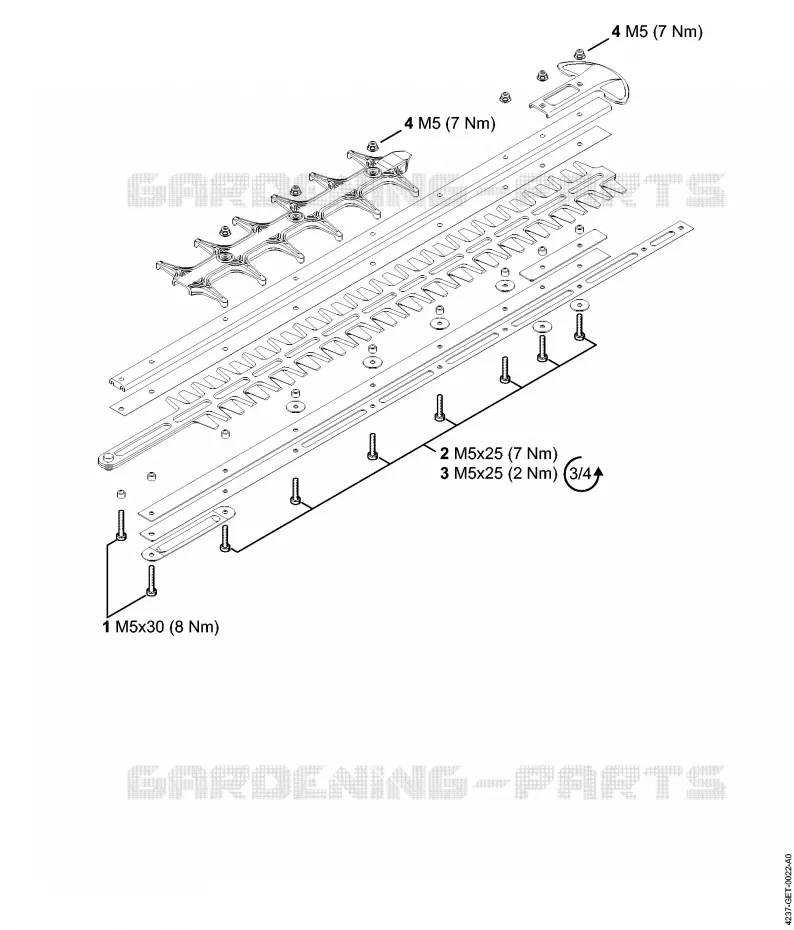 Couples de serrage Stihl Taille-haies Taille-haies Taille-haies thermiques HS 82 R  HS 82 R