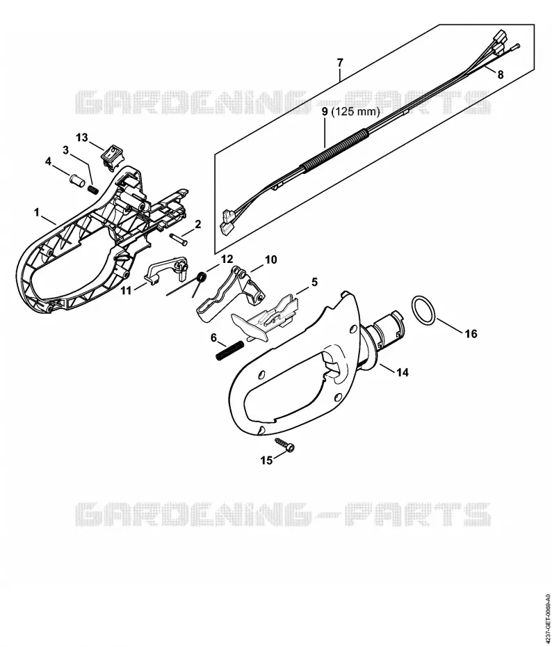 Poignée de commande HS 82 (40.2018) Stihl Taille-haies Taille-haies Taille-haies thermiques HS 82 R  HS 82 R