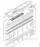 Barre de coupe 600 mm T pour Stihl HS 82 T