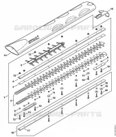 Barre de coupe 750 mm T pour Stihl HS 82 T