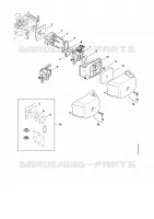 Bride intermédiaire, Filtre à air pour Stihl HS 82 T
