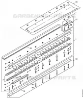 Barre de coupe 750 mm R (41.2018) pour Stihl HS 87 R