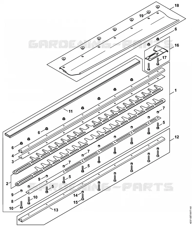 Barre de coupe 750 mm R Stihl Taille-haies Taille-haies Taille-haies thermiques HS 87 R  HS 87 R