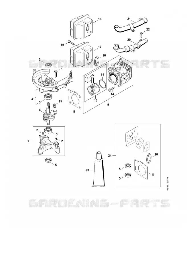 Carter, Cylindre Stihl Taille-haies Taille-haies Taille-haies thermiques HS 87 R  HS 87 R